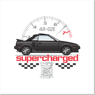 Supercharged-Black Posters and Art